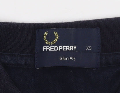Fred Perry Men's Blue Slim Fit Polo Shirt XS Cotton