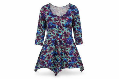 Wallis Women Multicoloured M Asymmetric Floral Dress