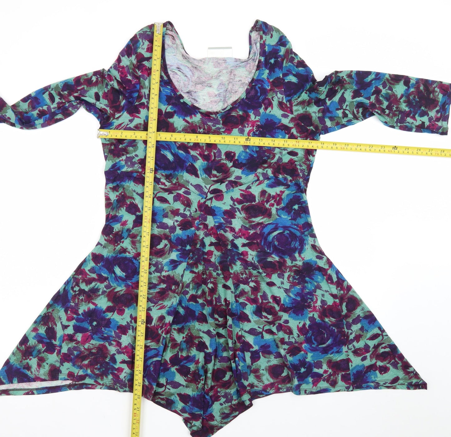 Wallis Women Multicoloured M Asymmetric Floral Dress