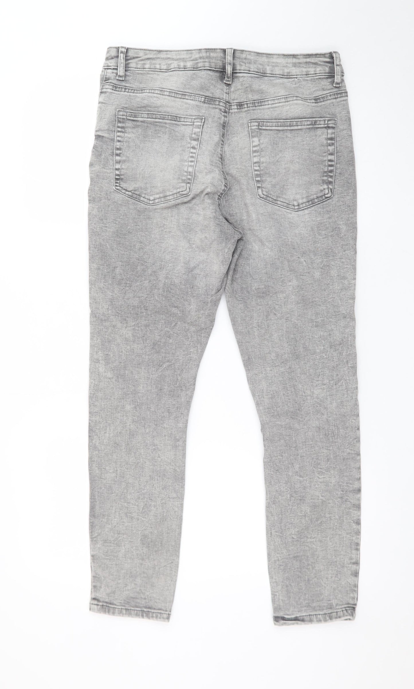Primark Women’s Grey Skinny Stretch Denim Jeans Size 14