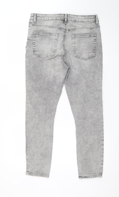 Primark Women’s Grey Skinny Stretch Denim Jeans Size 14