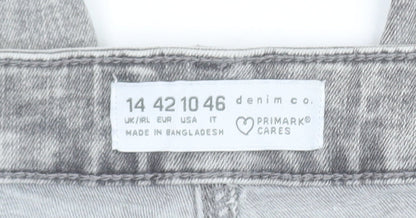 Primark Women’s Grey Skinny Stretch Denim Jeans Size 14