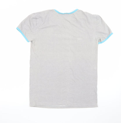 Puma Men's Grey Short Sleeve Crew Neck Logo T-Shirt Size M