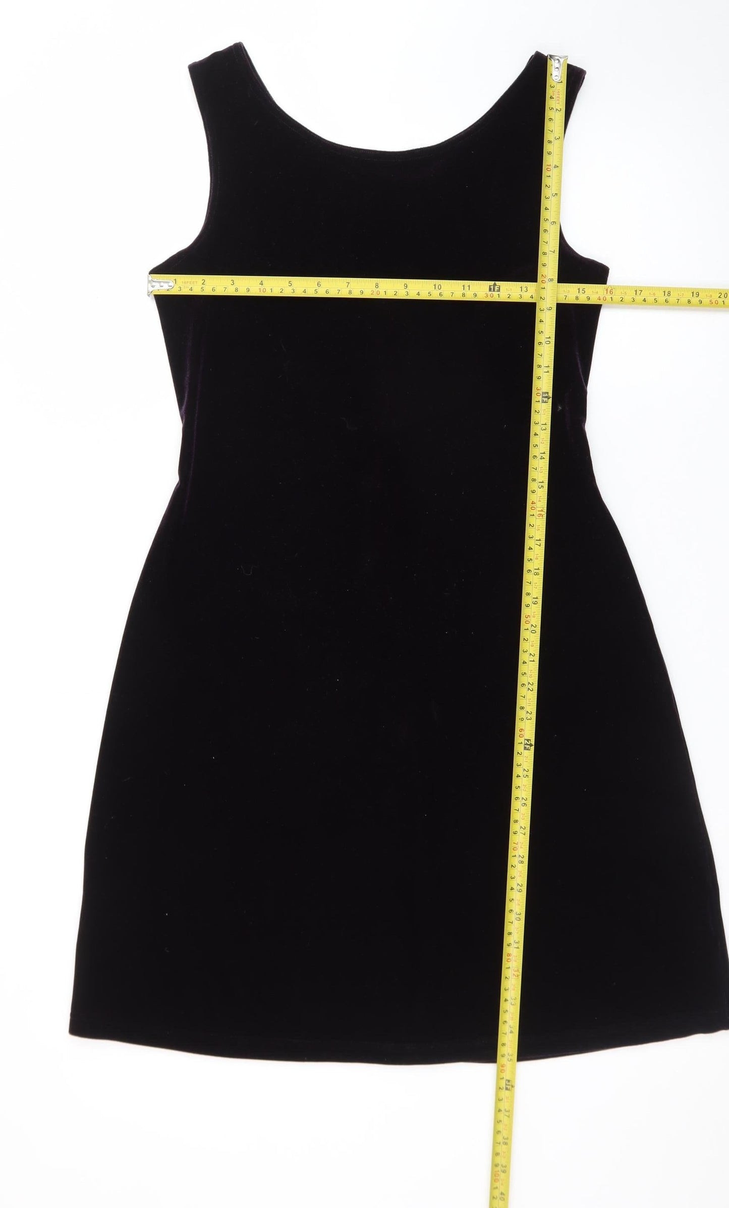 Falcini International Women's Black Velvet Sheath Dress Size 12