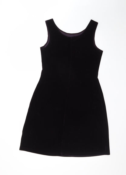 Falcini International Women's Black Velvet Sheath Dress Size 12