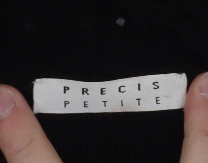 Precis Petite Women's Black Cotton Blend Cardigan L