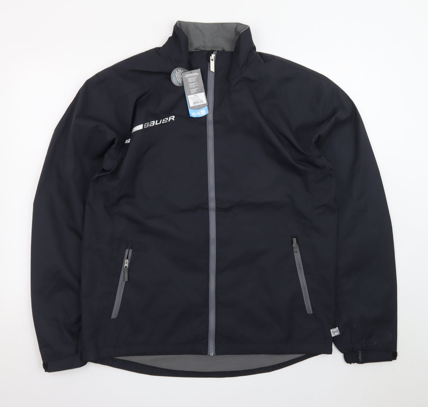 Bauer Men's Black Softshell Hockey Jacket Size S Windproof Water Resistant