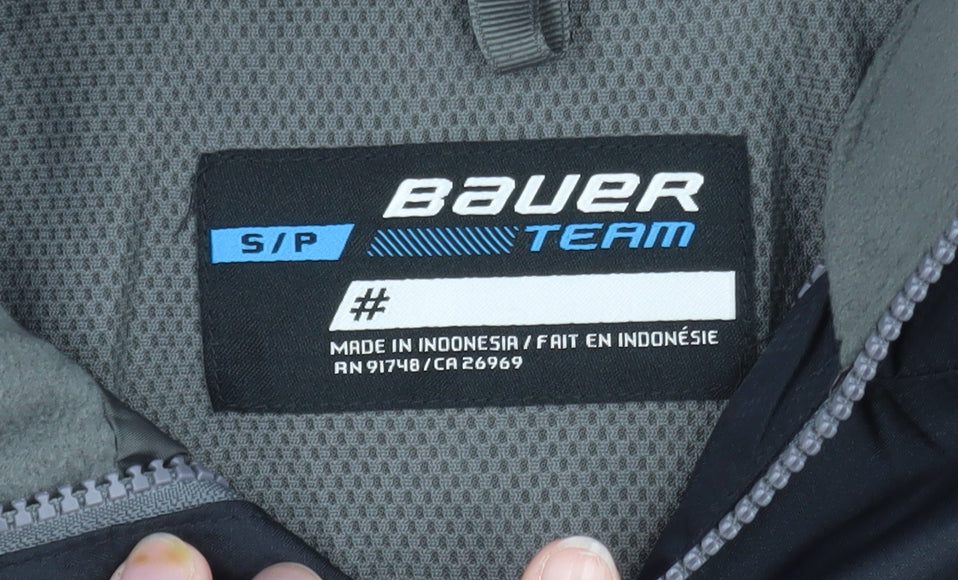 Bauer Men's Black Softshell Hockey Jacket Size S Windproof Water Resistant