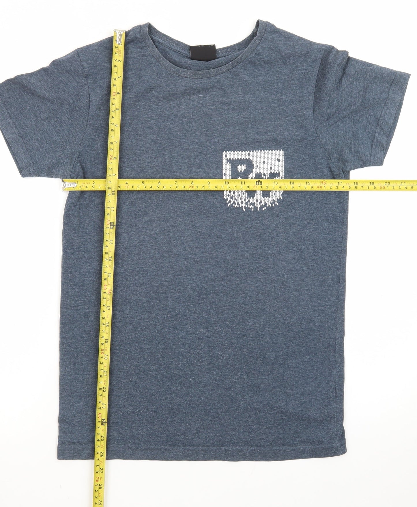Rock Werchter Men's Blue Small Crew Neck Band T-Shirt