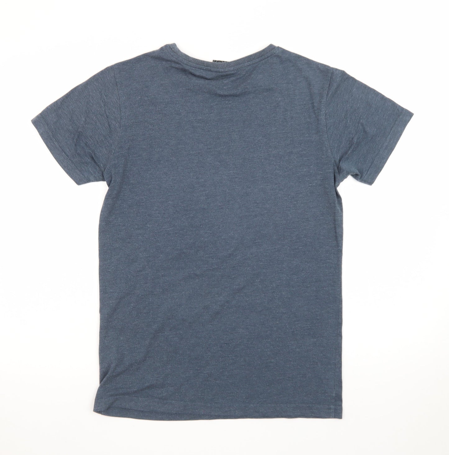Rock Werchter Men's Blue Small Crew Neck Band T-Shirt