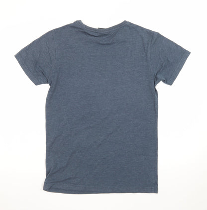 Rock Werchter Men's Blue Small Crew Neck Band T-Shirt