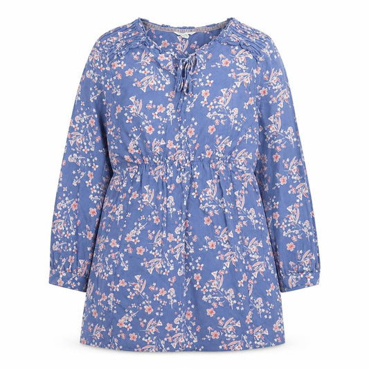 White Stuff Women Blue Floral A-Line Knee Length Dress Size 14