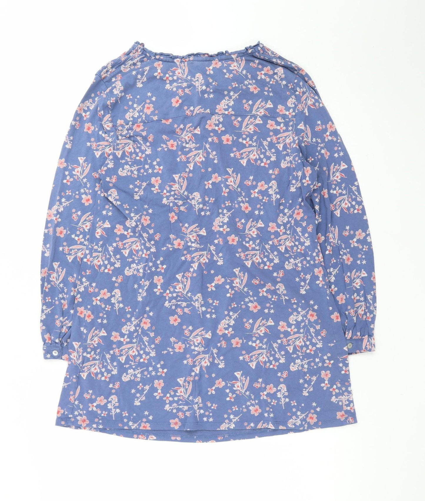 White Stuff Women Blue Floral A-Line Knee Length Dress Size 14