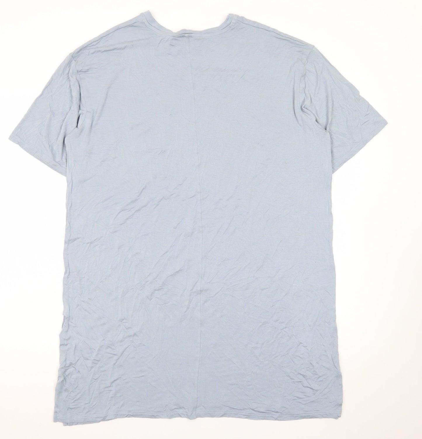 Marks and Spencer Autograph Men’s Blue Cotton Crew Neck Short Sleeve T-Shirt L