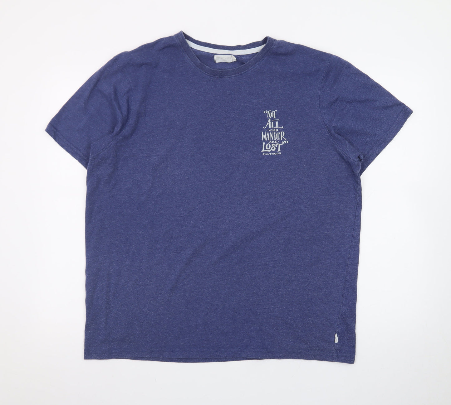 Saltrock Men's Blue Nautical Quote Graphic T-Shirt XL