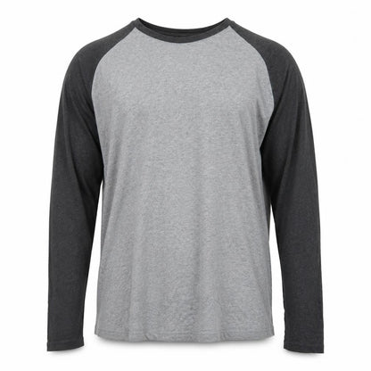 Banana Republic Men's Grey Long Sleeve Raglan Cotton T-Shirt XXL