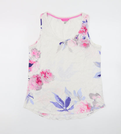 Joules Womens Multicoloured Floral Cotton Tank Top UK 12
