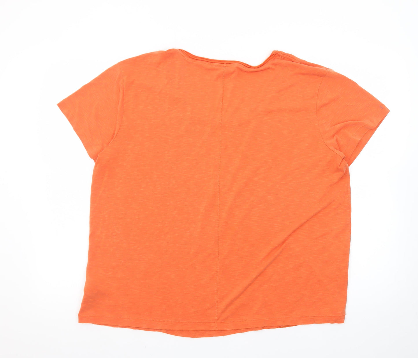 Marks and Spencer Per Una Women's Orange Size 20 Basic T-Shirt