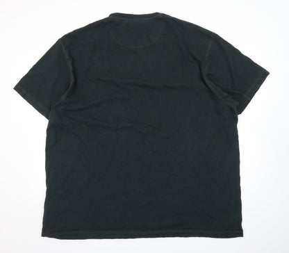 Forge Original Men's Black 4XL Crew Neck Cotton T-Shirt