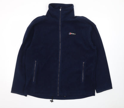Berghaus Men's Blue Full Zip Fleece Jacket Size L Outdoor