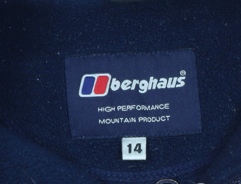 Berghaus Men's Blue Full Zip Fleece Jacket Size L Outdoor