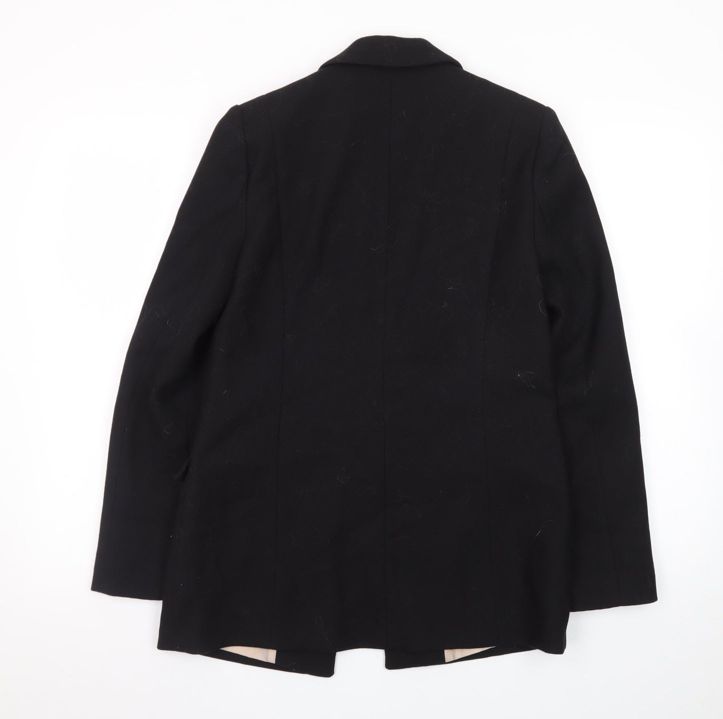 Oasis Women's Black Shawl Collar Long Blazer Size 8