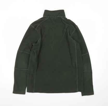 Ridgeline Mens Green Fleece Pullover Sweatshirt Small 1/4 Zip Outdoor