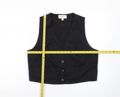 Marks and Spencer Women's Black Size 14 Suit Waistcoat Classic Lined