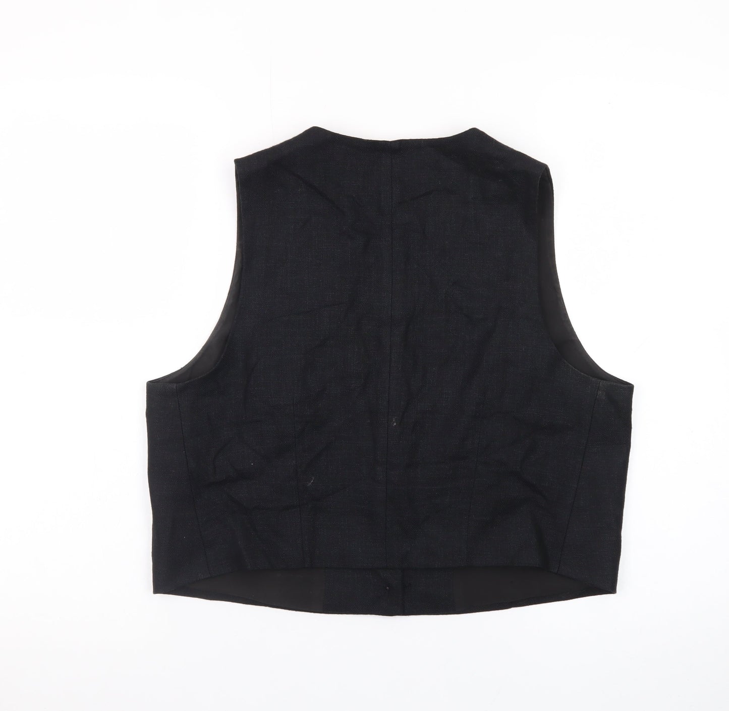 Marks and Spencer Women's Black Size 14 Suit Waistcoat Classic Lined