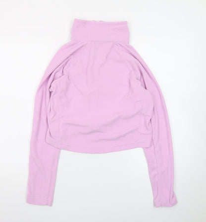 Columbia Women Pink Fleece Pullover Half Zip Sweatshirt Size S