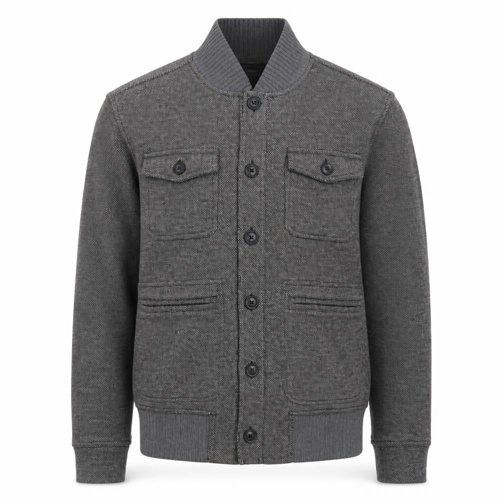 Banana Republic Men’s Grey Wool Blend Bomber Jacket M Heritage Collection