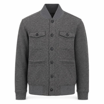 Banana Republic Men’s Grey Wool Blend Bomber Jacket M Heritage Collection