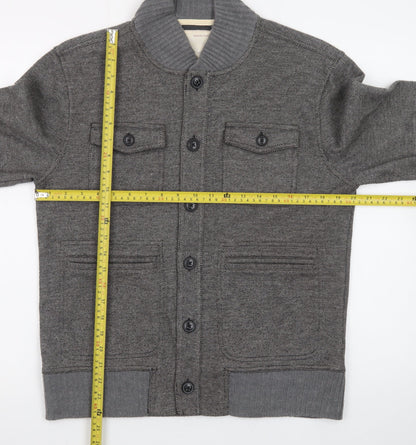 Banana Republic Men’s Grey Wool Blend Bomber Jacket M Heritage Collection