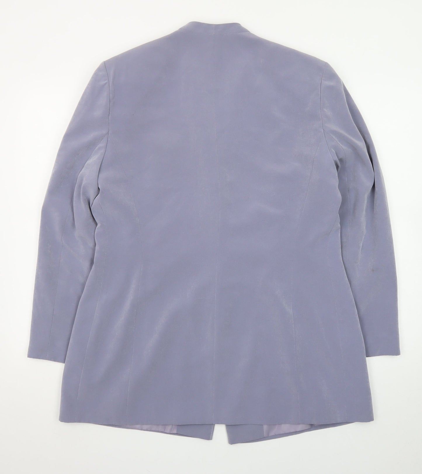 Jacques Vert Women's Lilac Single-Breasted Long Blazer Size 16