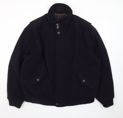 Marks & Spencer Men's Navy Wool Bomber Jacket L