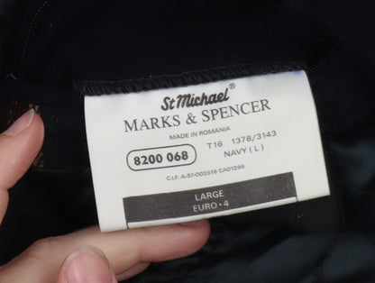 Marks & Spencer Men's Navy Wool Bomber Jacket L