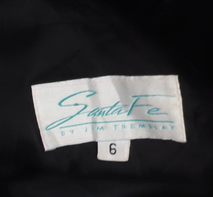Santa Fe Women’s Black Velvet Bodycon Dress Size 10 Sweetheart Neck