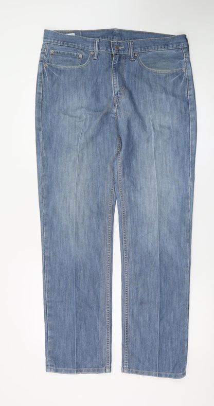 Levi's 514 Women's Blue Straight Denim Jeans W34 L30 Classic Fit