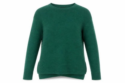 Tahari Women's Green Merino Wool Acrylic Button Back Cardigan Size M