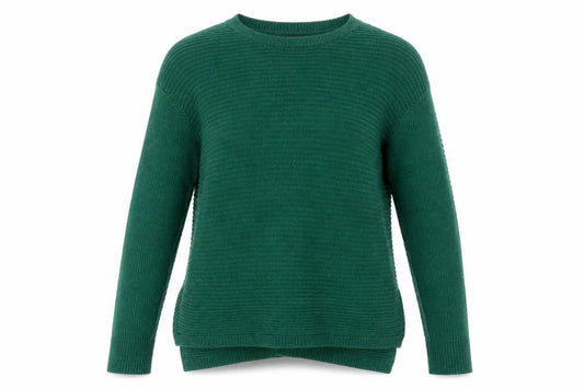 Tahari Women's Green Merino Wool Acrylic Button Back Cardigan Size M