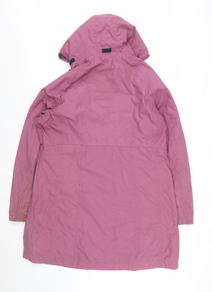 Trespass Women’s Purple Waterproof Hooded Rain Coat Size 18