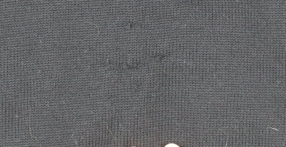 Denver Hayes Men Black Merino Wool Sleeveless Cardigan M