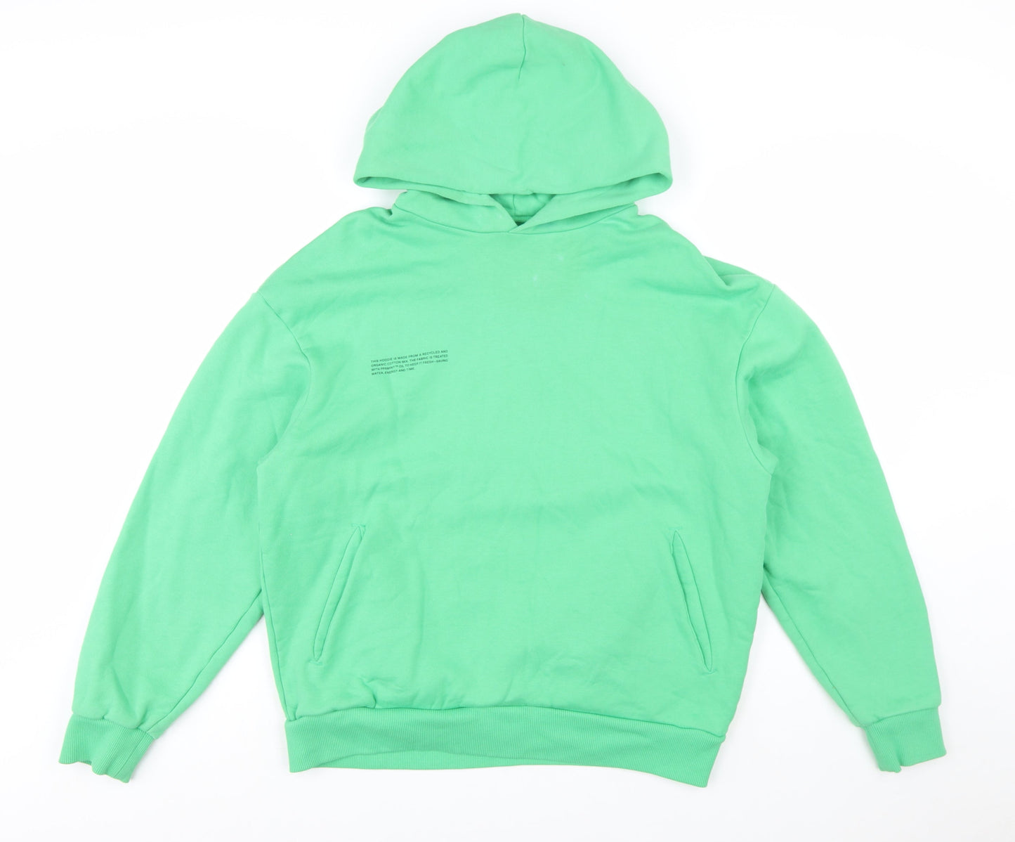 Pangaia Men’s Green XS Pullover Hoodie Organic Cotton Fleece