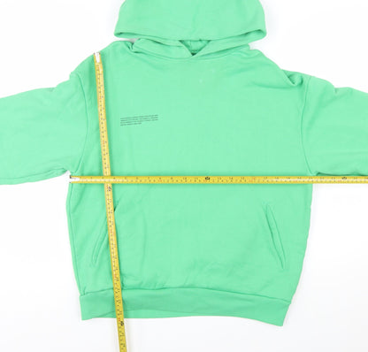 Pangaia Men’s Green XS Pullover Hoodie Organic Cotton Fleece