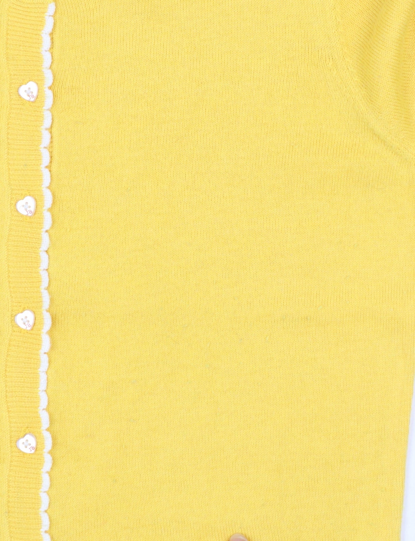 Joe Browns Women's Yellow Cardigan Size 8 Crew Neck Knit Jumper
