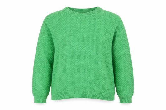 FatFace Women Green Crew Neck Knit Jumper Size 14