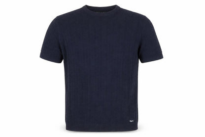 Ridge & Co. Men's Blue Cotton Knit Short Sleeve Jumper M