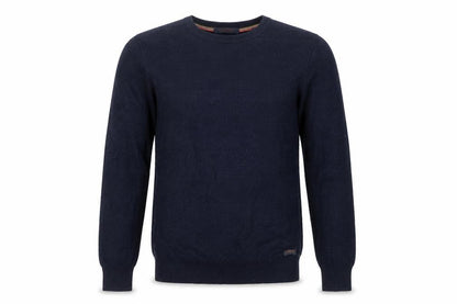 Scotch & Soda Men's Navy Blue Medium Crew Neck Pullover Jumper