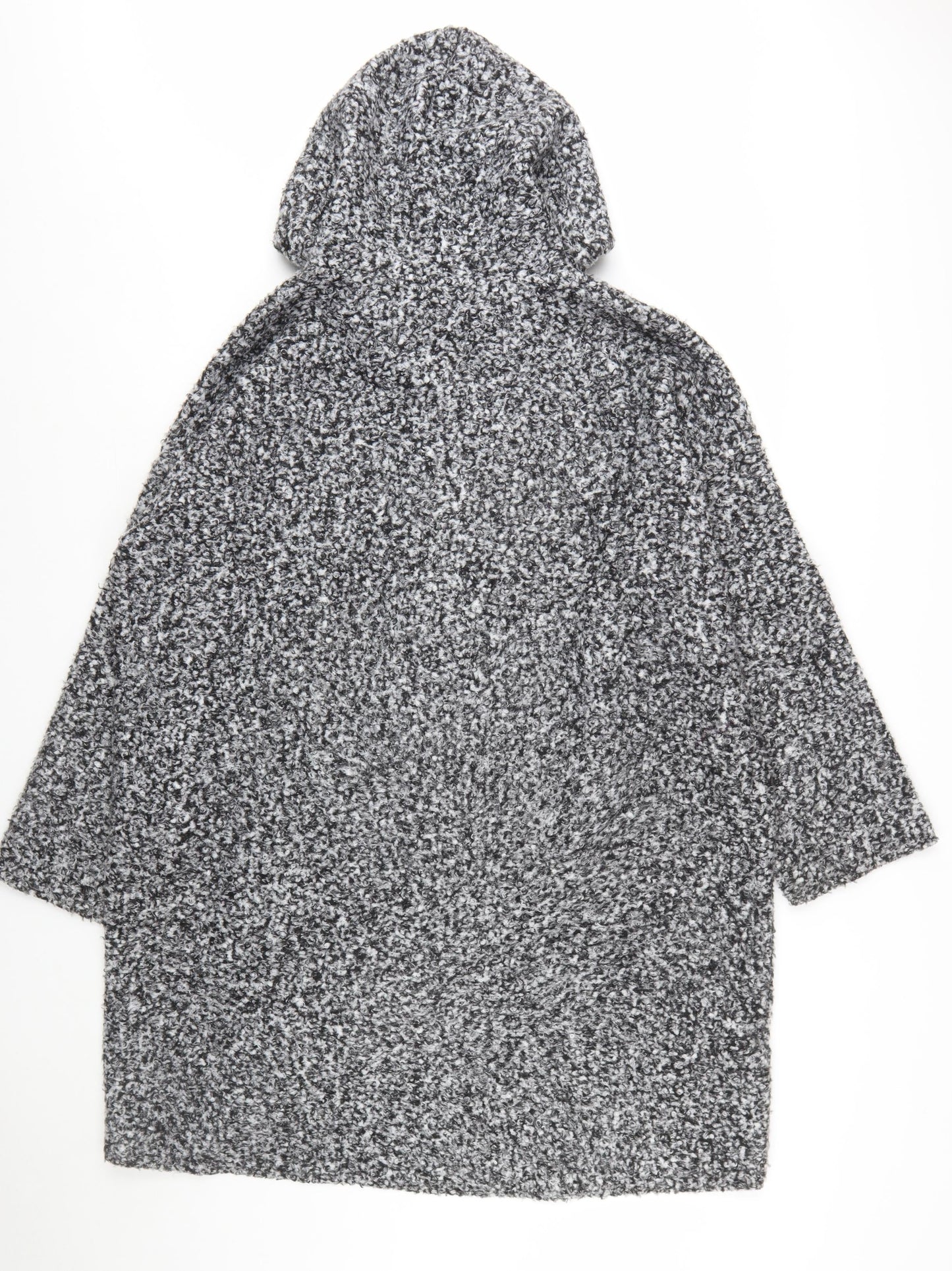 Beloved Woman Grey Hooded Full Zip Cardigan L Soft Knit