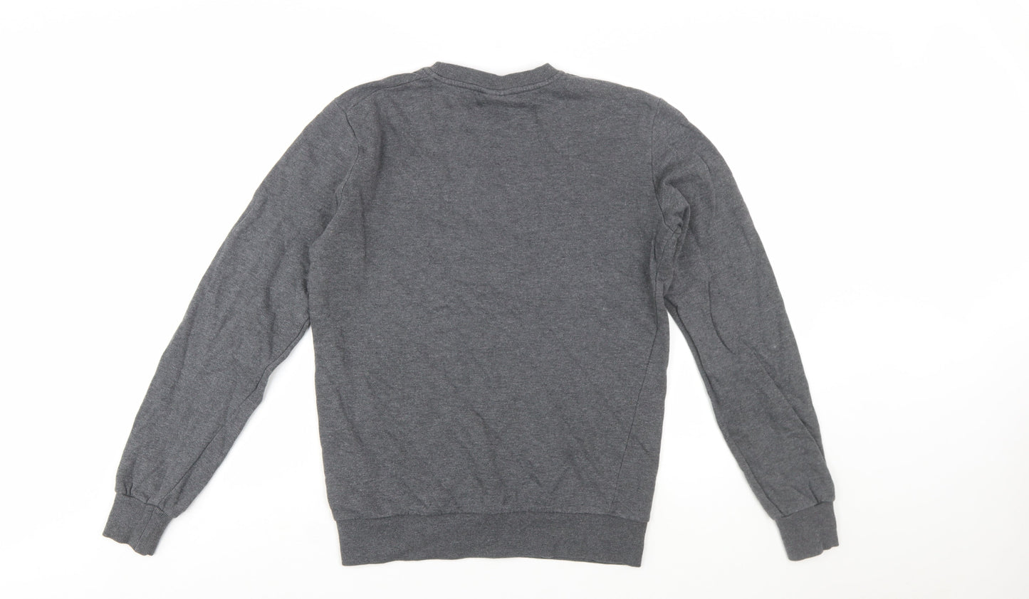 Ayacucho Men’s Grey Pullover Sweatshirt S Embroidered Logo